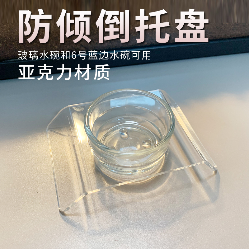 睫角小昆虫玻璃碗的防倾倒托盘