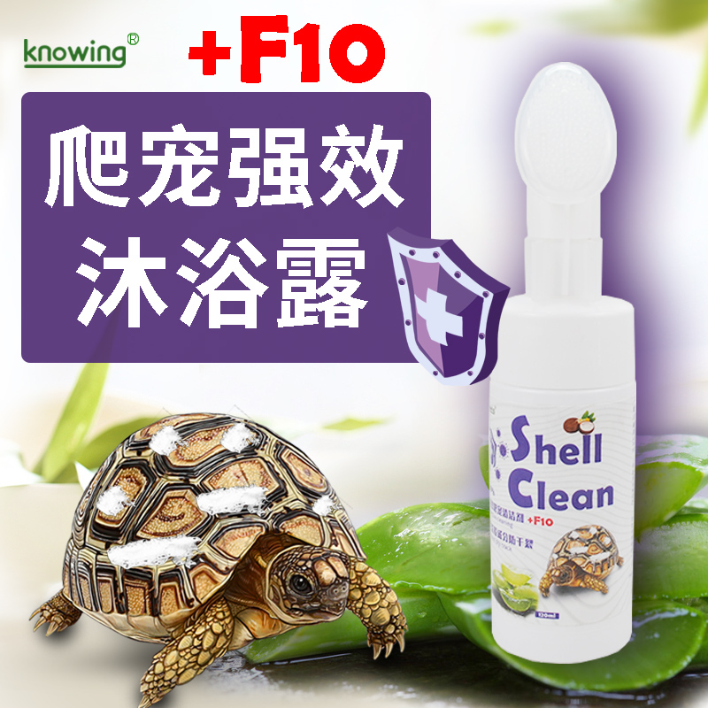 K诺茵爬虫高效杀菌清洁沐浴露陆龟乌龟背甲清洗剂用品清洁杀菌