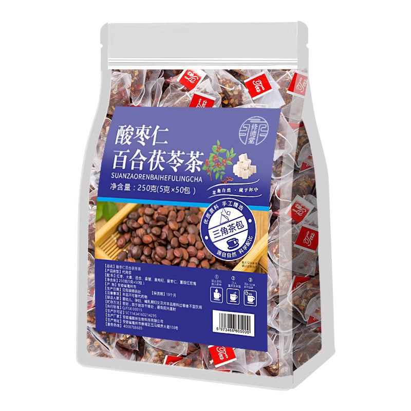 睡眠安舒茶茯苓桑葚百合袋泡茶