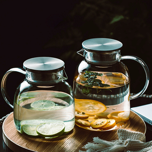 家用冷水壶耐高温凉水壶玻璃凉白开水杯子创意北欧大容量茶壶套装