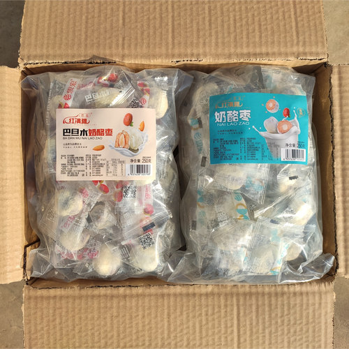 思宏网红酸奶新疆奶芙巴旦木夹心