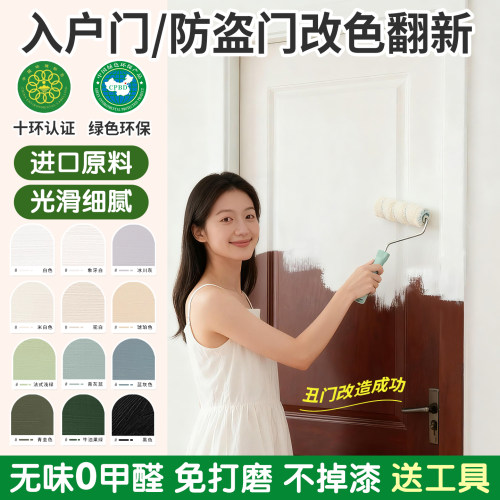 铁门防盗门木门入户门翻新改色漆