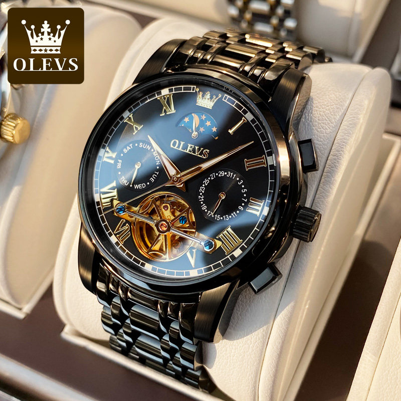 瑞士正品品牌新款2021手表男款男士机械表全自动男表防水名牌镂空