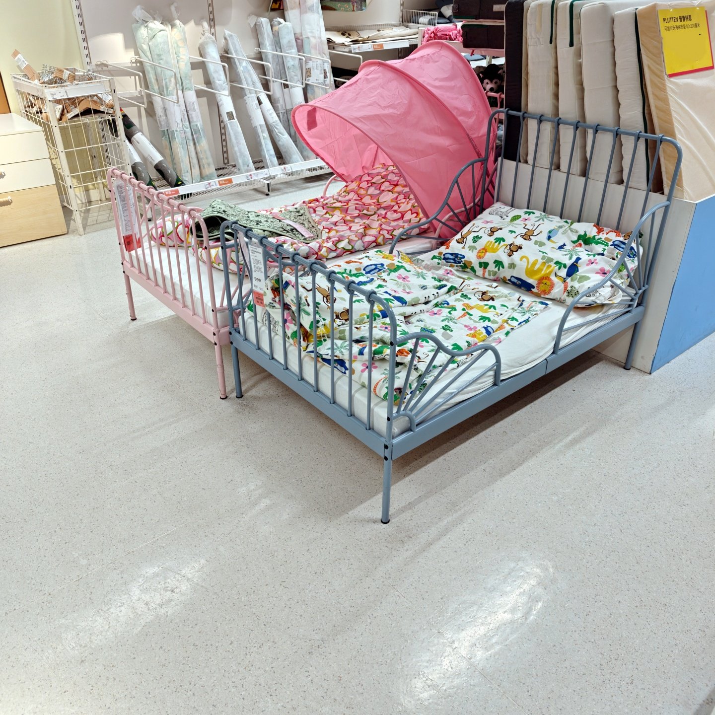 宜家米隆加长床 框架带床板儿童床伸缩床 国内代购,住宅家具,儿童床/儿童抽拉床,淘宝优惠券,粉丝福利购,淘宝优惠卷