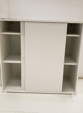 宜家代购维哈斯推拉门柜子餐边柜收纳柜白色95x47x90 厘米