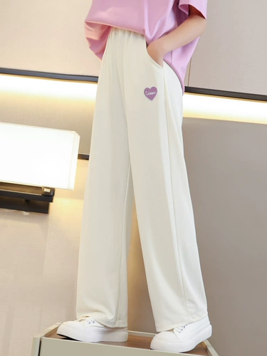 Тонкие детские штаны, шелковая летняя одежда, подходит для подростков