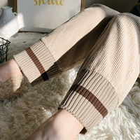 Вельветовые демисезонные шерстяные штаны, свободный прямой крой, подходит для подростков, популярно в интернете