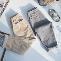 Вельветовые весенние осенние флисовые бархатные штаны для отдыха, свободный крой, по фигуре