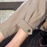 Шерстяные демисезонные штаны для отдыха, свободный крой, коллекция 2021