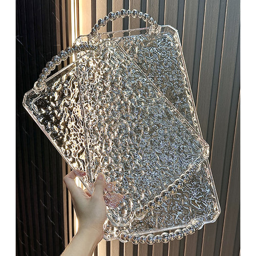亚克力水波纹轻奢托盘