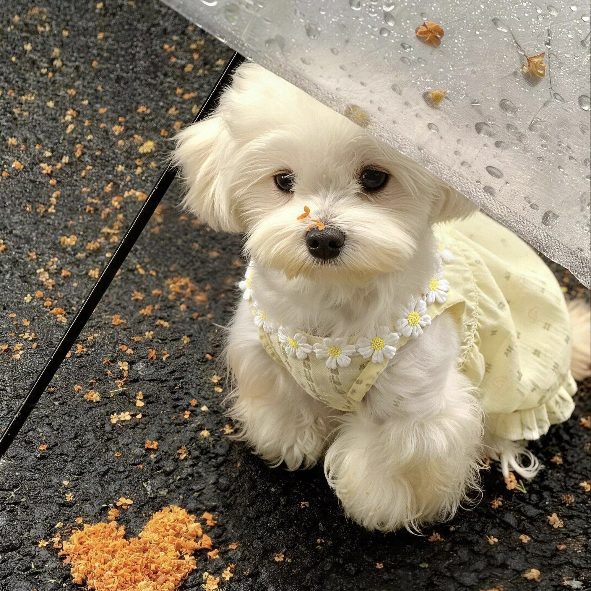 小雏菊宠物猫咪狗狗马卡龙公主风蕾丝夏季衣服薄款防掉毛马尔济斯图片