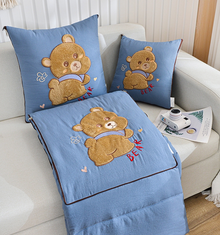 枕头被两用二合一加厚折叠汽车枕头被办公室小睡空调毯子枕头