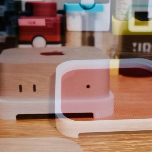 3D打印 适用于mac mini M4/M4pro防尘底座增强散热减少灰尘吸入