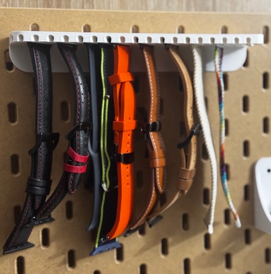 AppleWatch表带收纳适用于宜家SKADIS洞洞板配件可改金属圆孔方孔