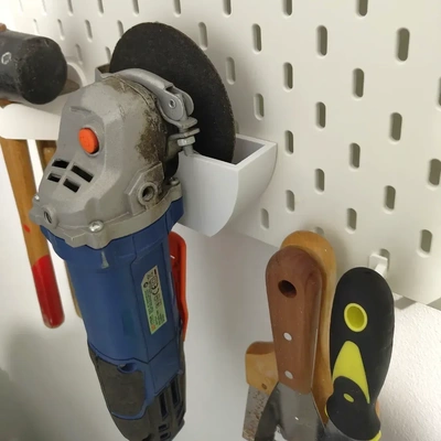 角磨机支架多色可选适用宜家SKADIS洞洞板配件 可改金属方孔圆孔