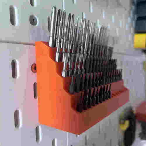 适用宜家SKADIS洞洞板配件螺丝刀批头收纳85头版可改金属方孔圆孔