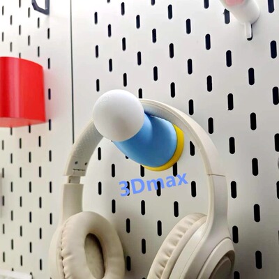 哆啦A梦手型通用耳机支架挂钩适用宜家SKADIS斯考迪斯洞洞板配件