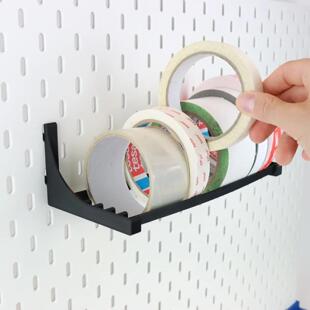 3D适用宜家SKADIS斯考迪斯 金属圆孔洞洞板配件可调节胶带收纳架