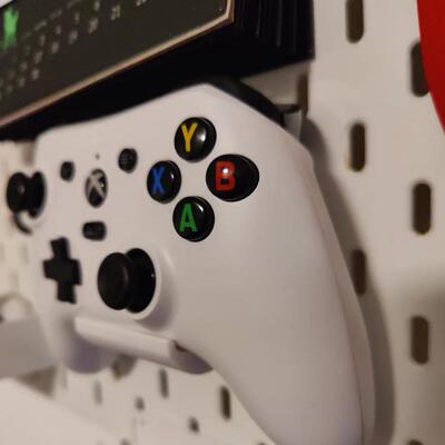 3D适用宜家SKADIS斯考迪斯 金属圆孔洞洞板配件XBOX手柄支架底座