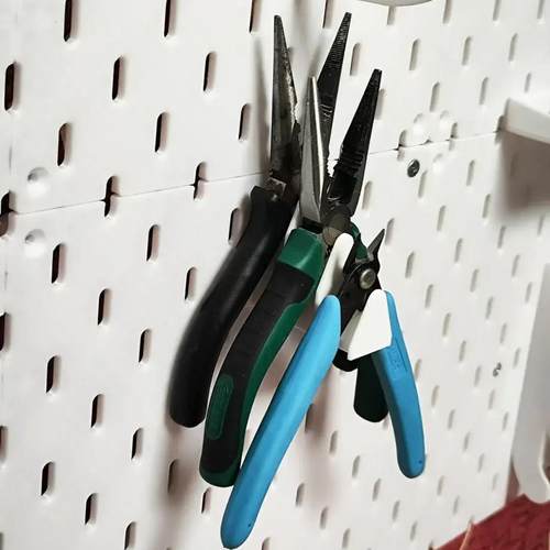 3D打印适用宜家SKADIS斯考迪斯金属方孔圆孔洞洞板钳子水口钳支架