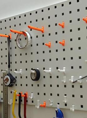 3D打印兼容金属方孔洞洞板配件 多规格挂钩 多色可选 10x10mm孔径