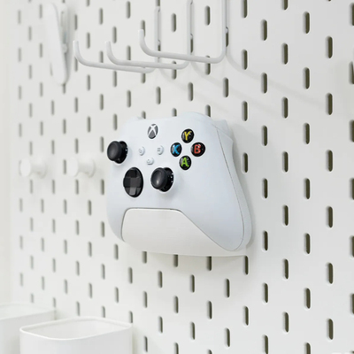 适用宜家SKADIS洞洞板配件 Xbox 手柄支架多色可改金属方孔圆孔