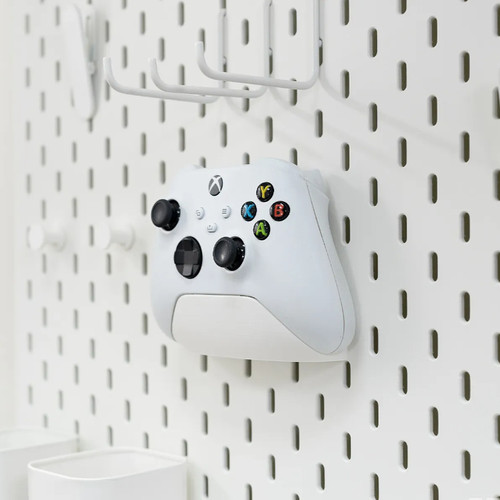 适用宜家SKADIS洞洞板配件 Xbox 手柄支架多色可改金属方孔圆孔