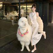 上衣女春夏垂坠感半身裙鱼尾裙套装 韩雨嘉法式 气质高级感缎面无袖