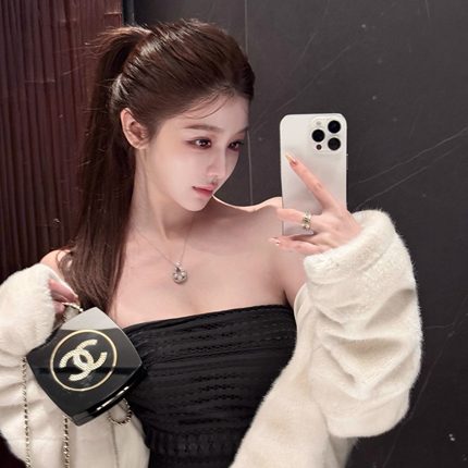 韩雨嘉【Al*ia贵感】经典小黑裙 重工镂空可拆卸吊带连衣裙含胸垫