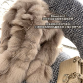 「少量现货」韩雨嘉芬兰进口狐狸毛毛绒冬季 高级感短款 女皮草外套