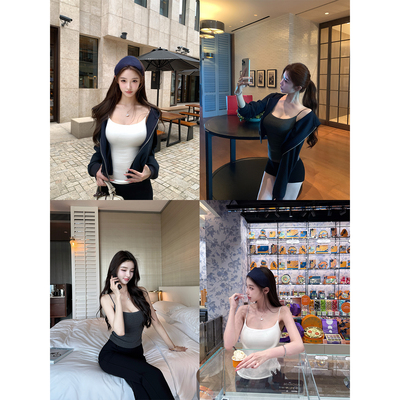 韩雨嘉百搭吊带含胸垫