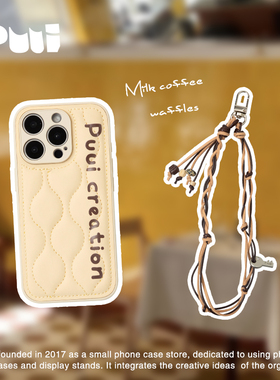 Puui原创适用苹果16pro可爱秋冬手机壳16promax苹果15promax简约14promax全包iphone16带链条ins风手机壳