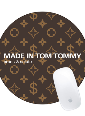 puui原创鼠标垫复古创意超大电脑桌垫老花办公家用奢华圆形欧美小