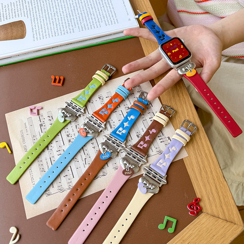 puui原创适用Applewatch苹果S10/11手表iwatch8挂坠S9表带7代可爱