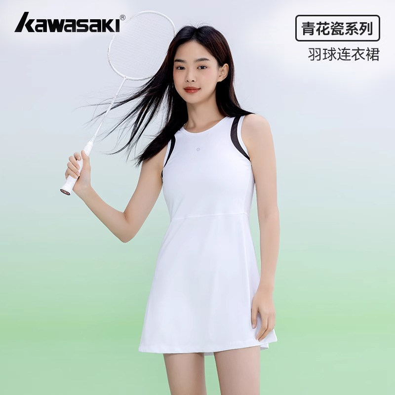 Kawasaki川崎羽毛球裙女网球裙图片
