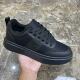 男鞋 M73 单棉同款 黑色厚底休闲板鞋 系带休闲百搭增高运动鞋