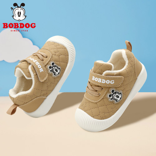 保暖学步鞋巴布豆男女宝宝