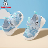 婴幼儿休闲沙滩鞋 巴布豆宝宝包头凉鞋 2024新款 学步鞋 男童防滑 夏季