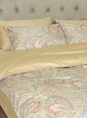 外贸出口高档60支长绒棉贡缎纯棉被套单件被罩全棉单人定做200230