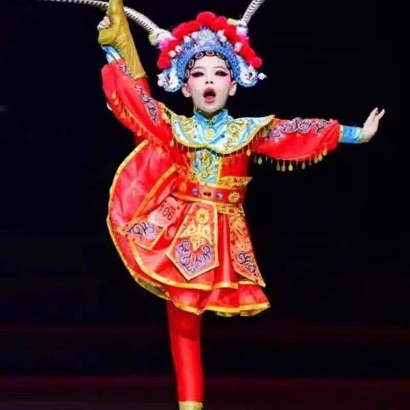 出租小舞蹈家沁园春雪儿童京剧穆桂英戏曲演出服刀马旦花木兰豫剧图片