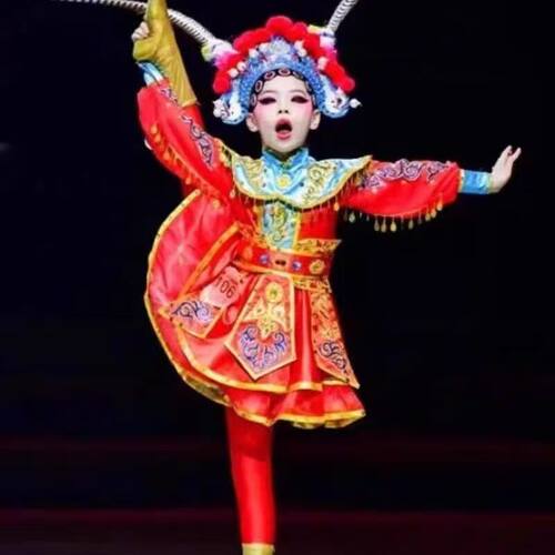 出租小舞蹈家沁园春雪儿童京剧穆桂英戏曲演出服刀马旦花木兰豫剧