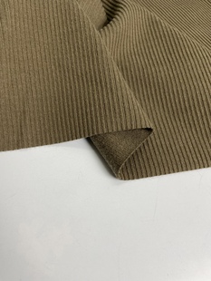 E966冬季优质高端订制条绒磨毛布头 柔软垂坠弹性冬裙裤子diy面料