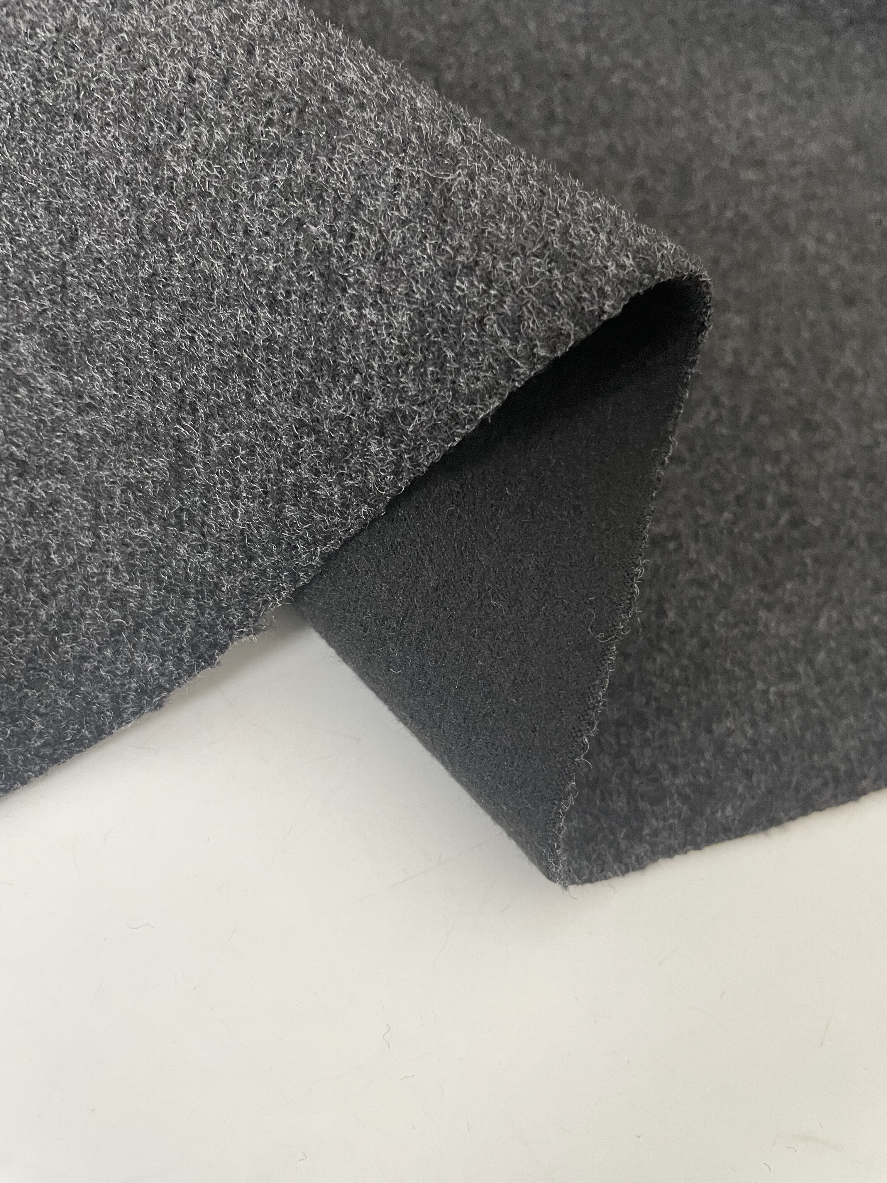 设计师高端定制复合牛奶丝拉毛绒保暖布头冬季外套阔腿裤服装面料