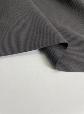 E977秋冬季高端订制深灰色混纺布头柔软垂坠弹性冬裙裤子上衣面料