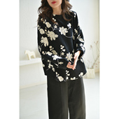 女2025秋新款 GESGOO原创设计重工刺绣长袖 衬衫 宽松纯棉上衣肌理感