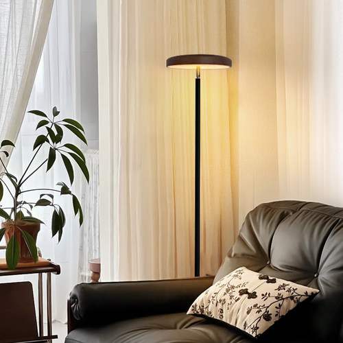 落地灯中古风极简ins卧室床头轻奢氛围阅读灯书房led立式落地台灯