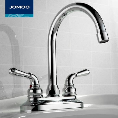 九牧水龙头冷热面盆双孔三孔阳台家用卫生间洗手洗脸盆2203