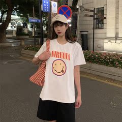 Real price round neck loose print