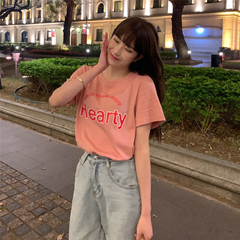 實拍 實價 夏季新款內搭時尚寬鬆洋氣短袖T