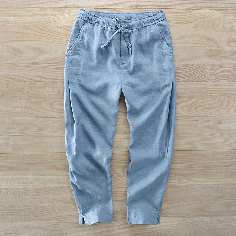 Chinese style Flax 9 Feet Wide leg pants summer Easy Large Cotton and hemp Haren pantsin the Men's clothing, Casual pants  category - from Buy2taobao.com to provide professional Taobao agent buy service
